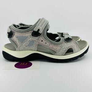 ECCO Women's Yucatan Offroad Ice Flower Nubuck Outdoor Sandals Size 39 EU/ 8 US